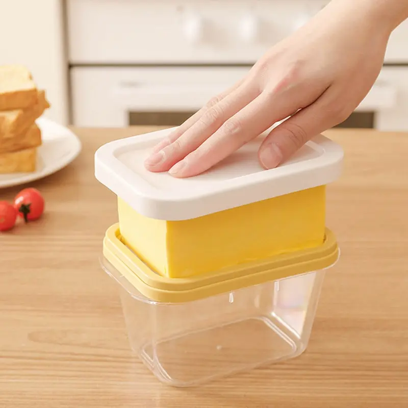 

Butter Cutting Storage Box with Lid Butter Cutter Refrigerator Crisper Container Storage Cheese Fresh-Keeping Box Butter Keeper