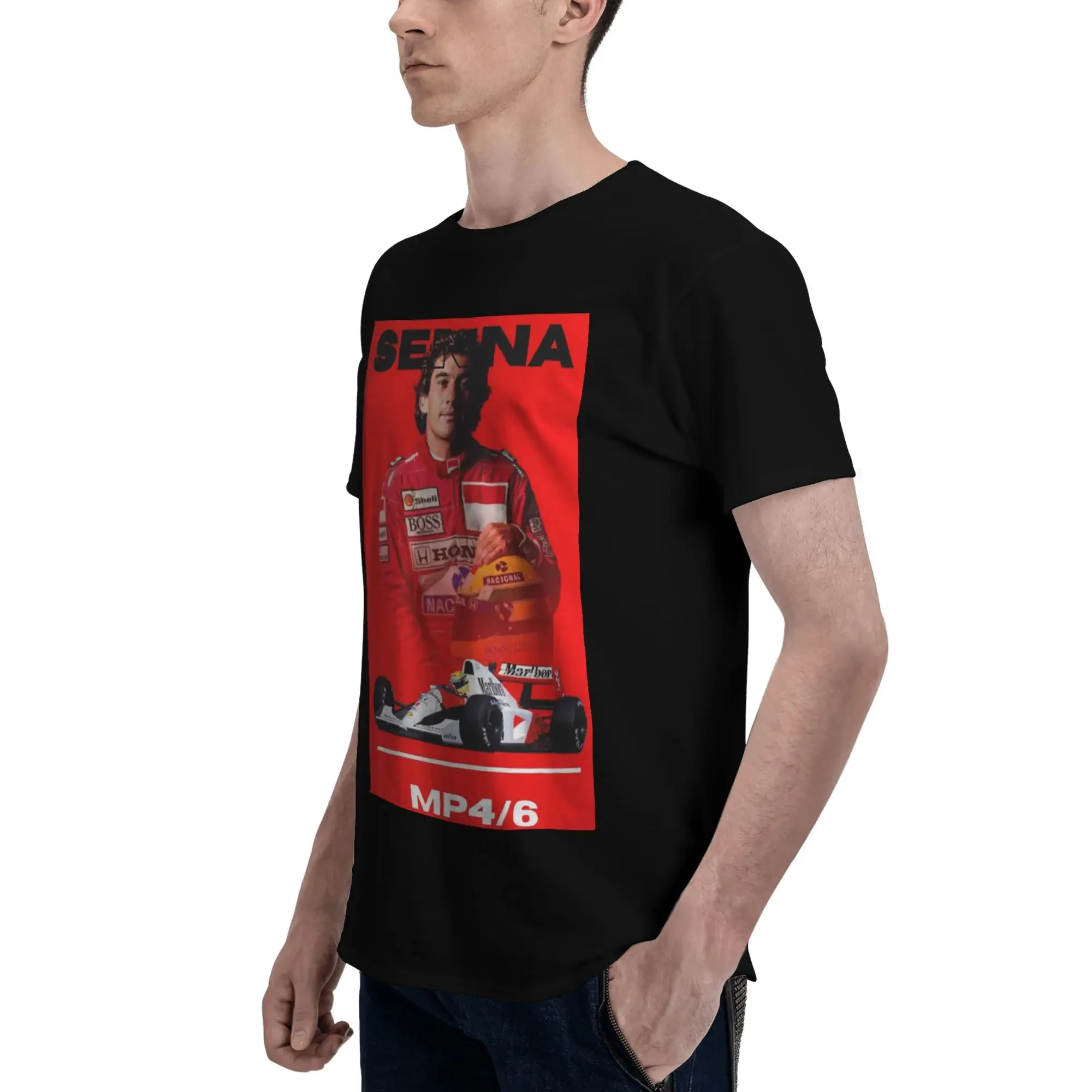 Айртон Сенна 1991, гоночная футболка из 100% хлопка, мужские модные футболки, мужские футболки с круглым вырезом и коротким рукавом, S-6XL (art.: 3920d41effda3) - 3920d41effda3