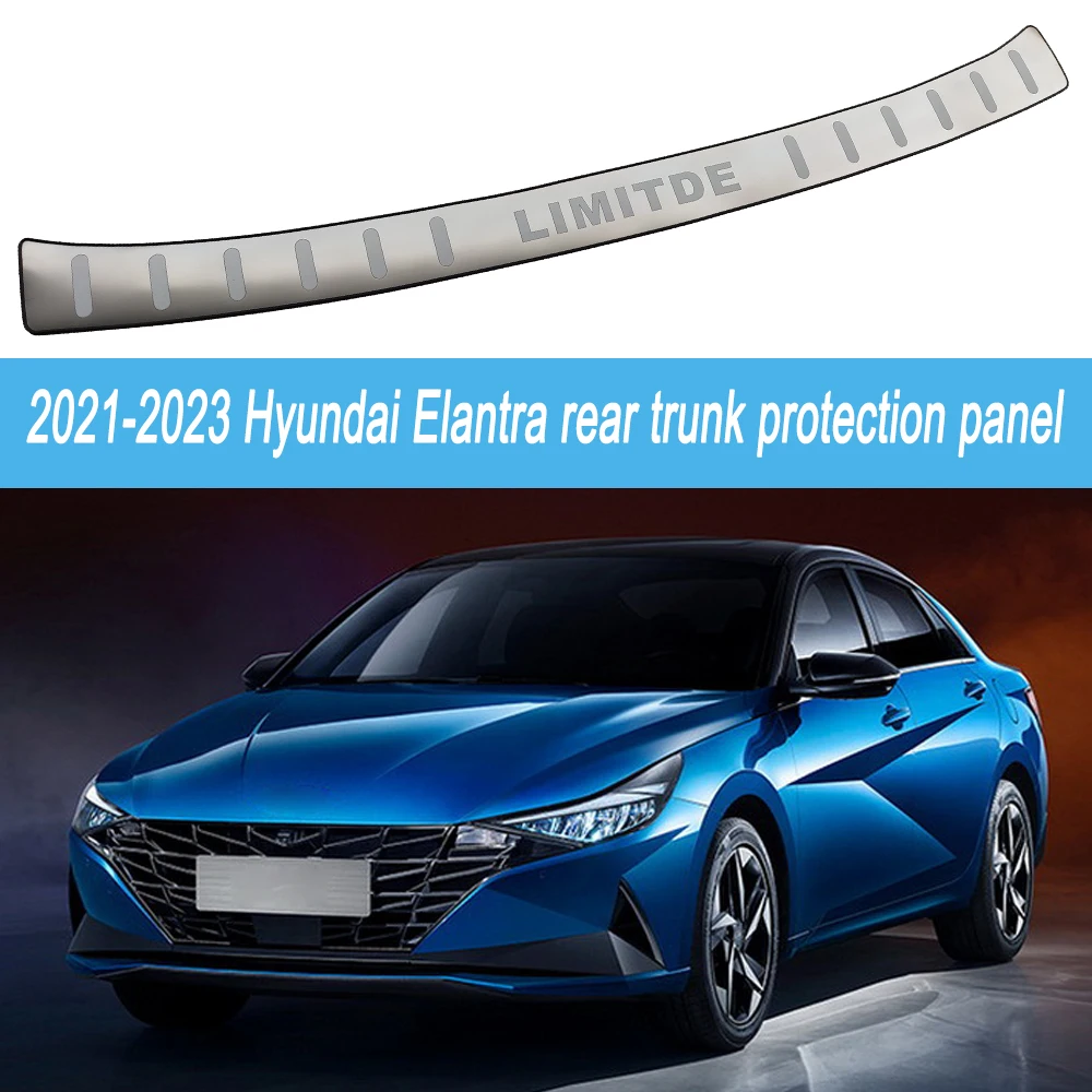 

Автомобильные аксессуары, накладка на багажник, протектор заднего бампера, Накладка на порог из нержавеющей стали для Hyundai Elantra 2021 2022 2023
