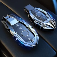 high quality car key case cover metal for mercedes benz accessories keychain holder