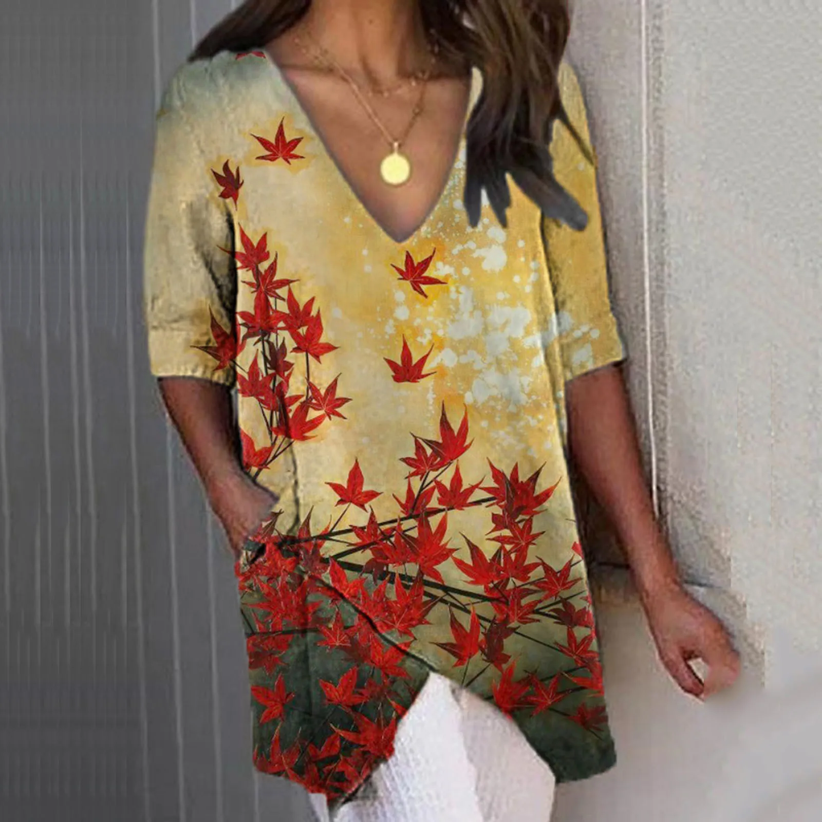 

Spandex Shirt Women Shirt Polyester Printed Outdoor Girl Cotton Camp Shirt