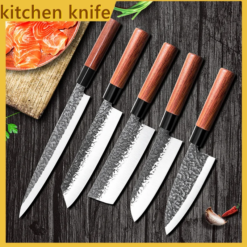 

Japanese Kitchen Knife Forged Japanese Salmon Slicing Knife Sashimi Cooking Sushi Knife and Sashimi Special Knife Set