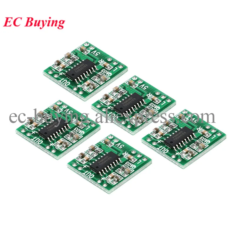 5pcs/1pc PAM8403 Audio 2x3W Mini Digital Power Amplifier Board for Class D Stereo Audio Amplifier Module 5V Power