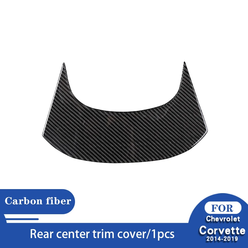 

For Chevrolet Corvette C7 Carbon Fiber Rear Seat Armrest Cover Trim 2014-2019