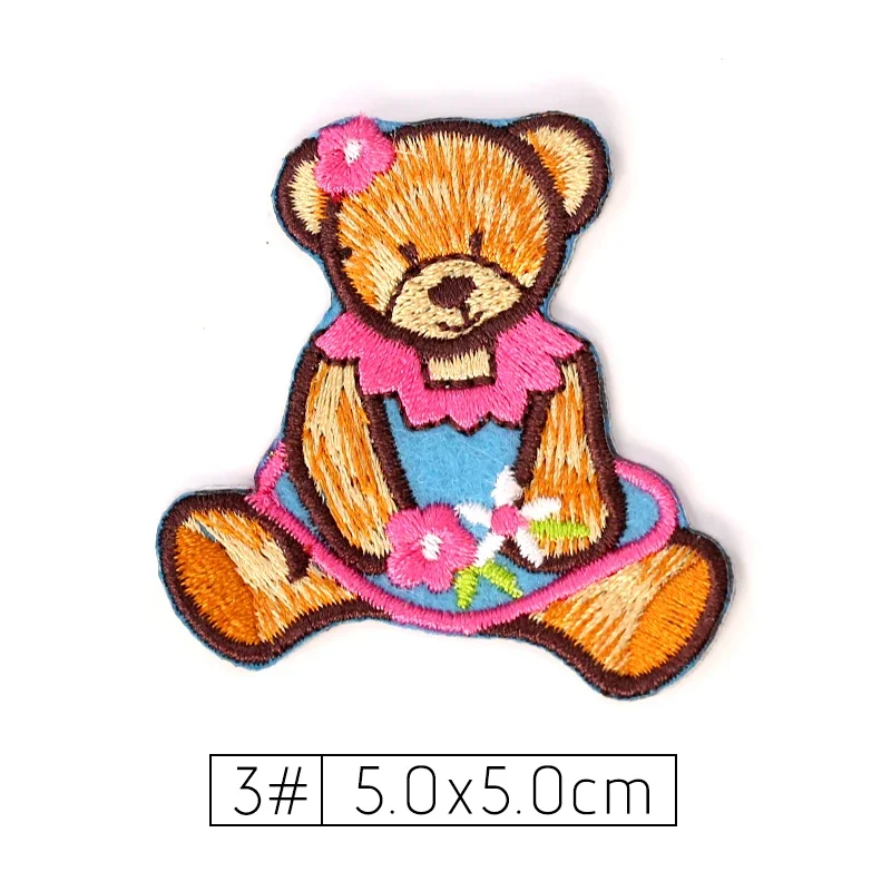 Термоклейкие нашивки для одежды Тедди мишка аниме Noface с вышивкой Милая