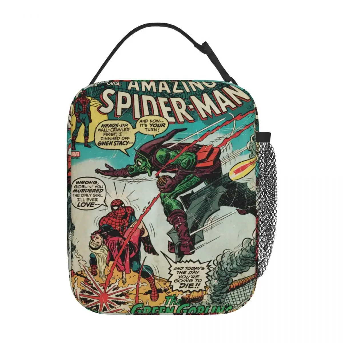 Сумка Для Обеда Marvel Человек-паук Портативная Многоразовая Термосумка Офиса