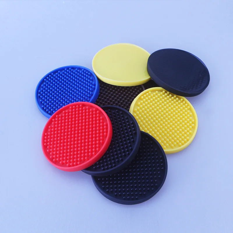 

Round Rubber Silicone Dining Mat Anti-skid Heat Insulation Cup Mat Pvc Table Mat Tea Cup Coaster Bar KTV Wine Cup Mat