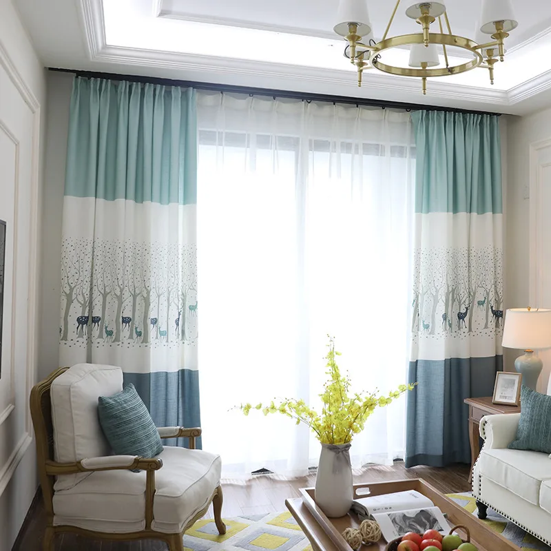 

2022 New Fawn, Fresh Cotton Curtains for Living Dining Room Bedroom.