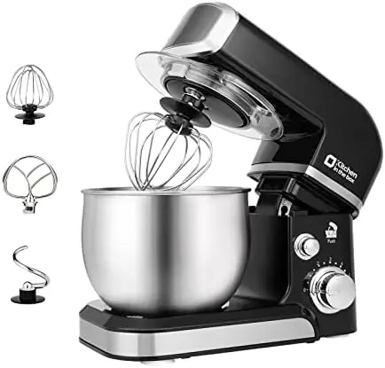 

in the box Stand Mixer,3.2Qt Small Food Mixer,6 Speeds Portable Lightweight Kitchen Mixer for Daily Use with Egg Whisk,Dough Ho
