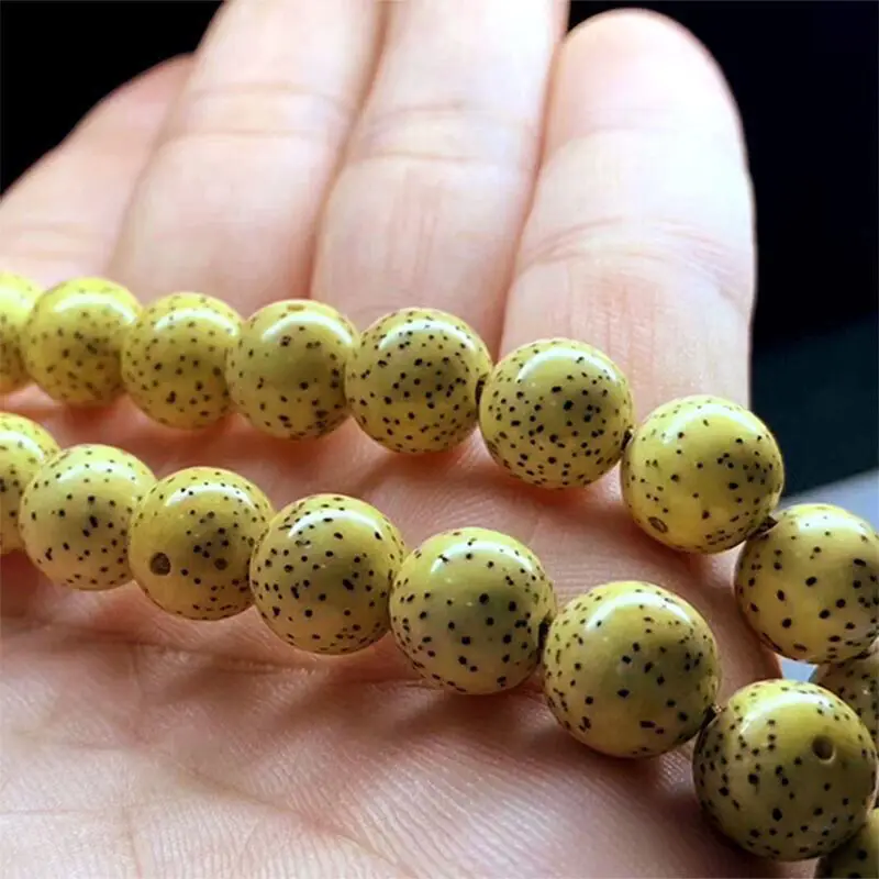 

SNQP Hainan Original Ecological Non DegreaseD Star Moon Bodhi Seed Round Beads 108 Buddha Handstring Candy