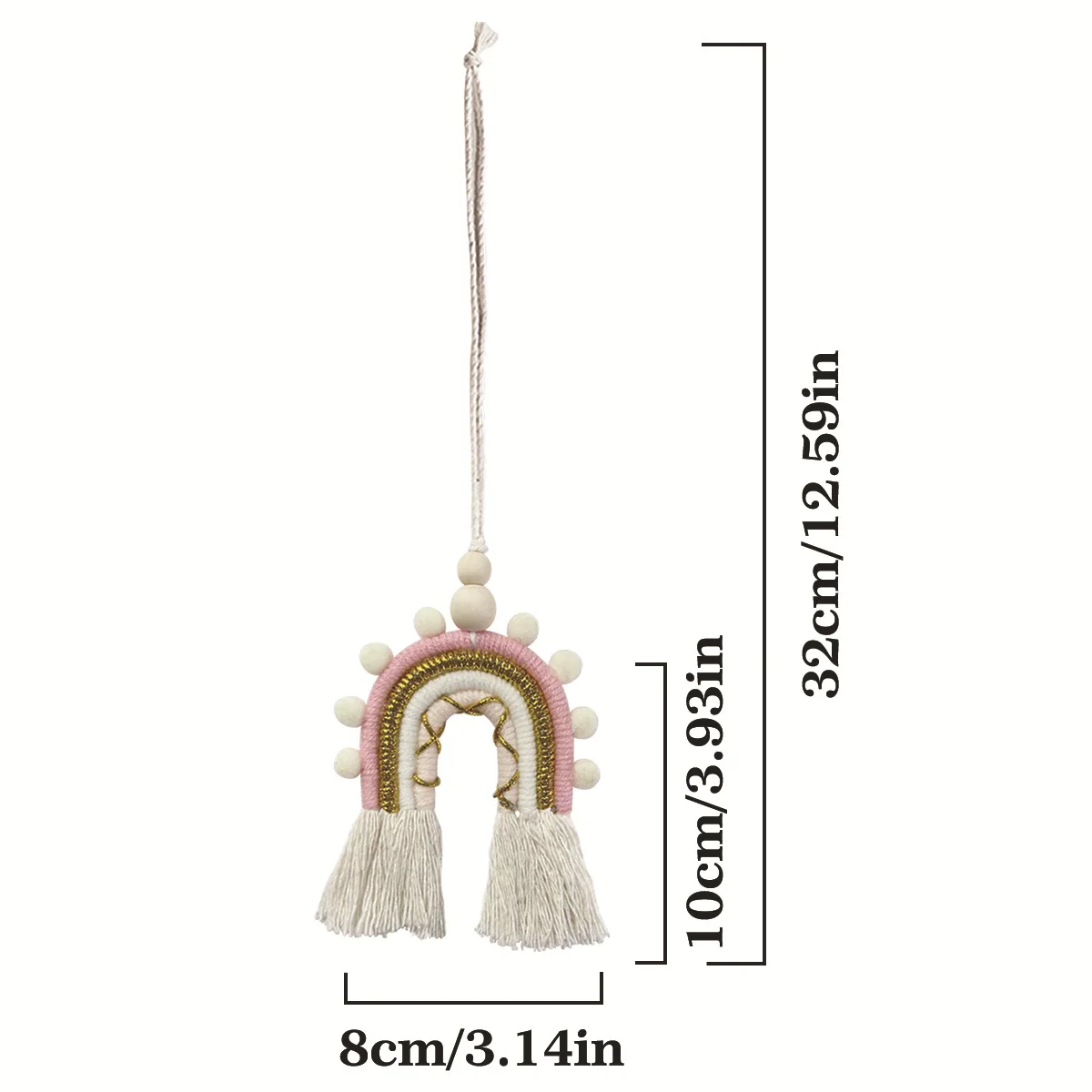 Nordic Cloud Rainbow Tassels Wall Hangings Decoration For Kid Girls Bedroom Hanging Pendant Baby Bed Tent Hanging Toy Pendant images - 6