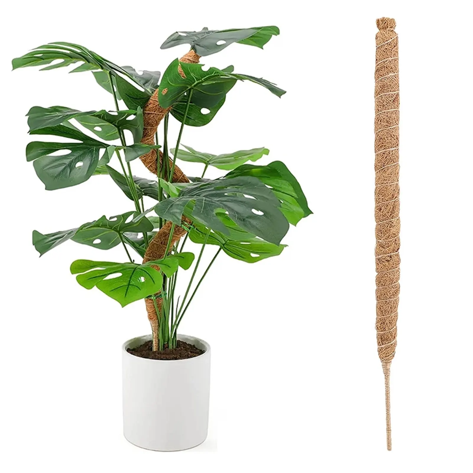 

Coconut Poles Plant Cages Climbing Pole Moss Stick Coir Moss Palm Vines Stick Diy Reusable Plant Creepers Garden Courtyard