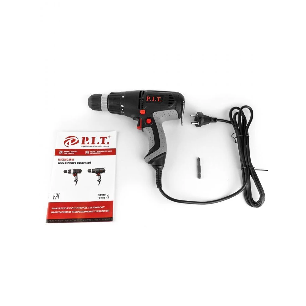 Дрель шуруповёрт сетевой P.I.T. РВМ10-С1 |