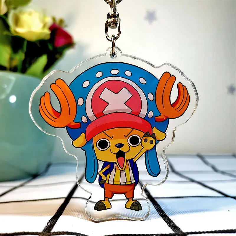 

29 моделей аниме цельный Креативный новый акриловый брелок милая прозрачная подвеска Студенческая сумка брелок Луффи Зоро Нами подарок игр...