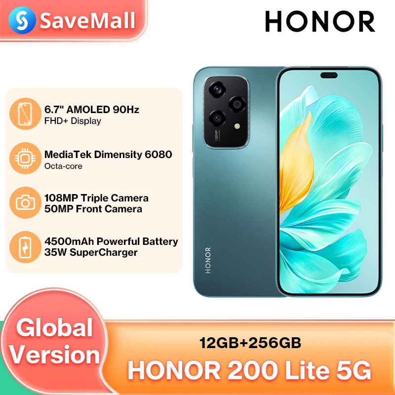 Смартфон HONOR 200 Lite 8/256ГБ 12/256ГБ global