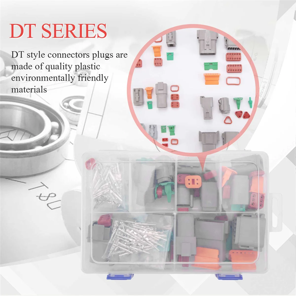 Разъем для электрического провода 8 комплектов 2 3 4 6 12 контактов набора