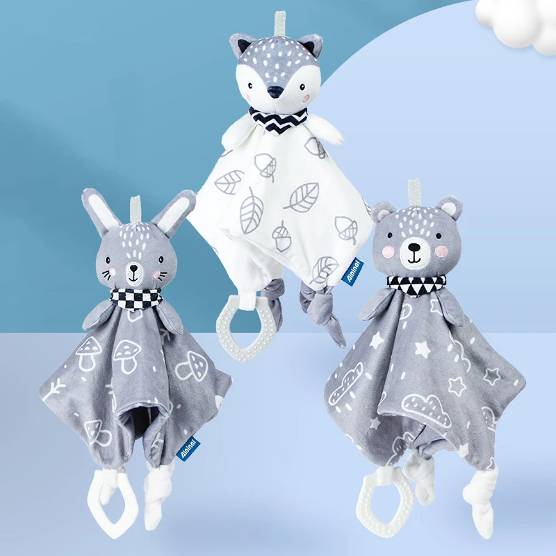 

Stuffed Rattles Baby Animals Plush Towel Appease Elephant Blanket 0 Toys Baby Bunny Months Sleeping Toys Comforter Baby 12