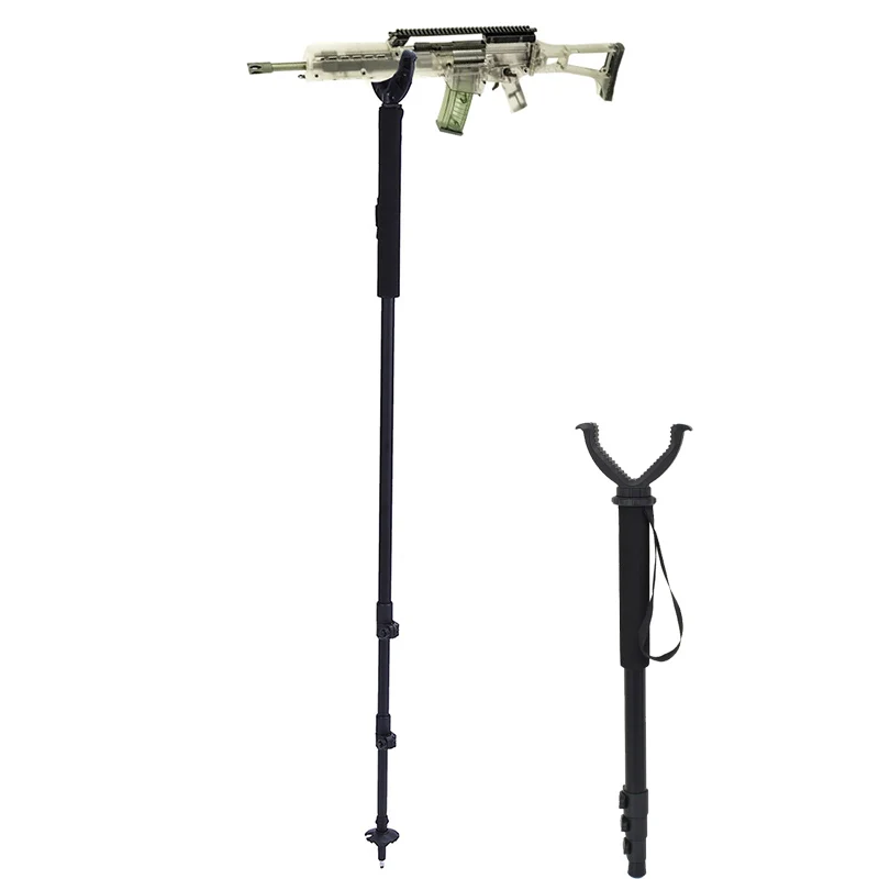 

Outdoor Gun Rack Gun Safe Tactical Gun Holder Threelegged Bracket Aluminum Alloy Telescopic Shooting Head Hunting Equipment