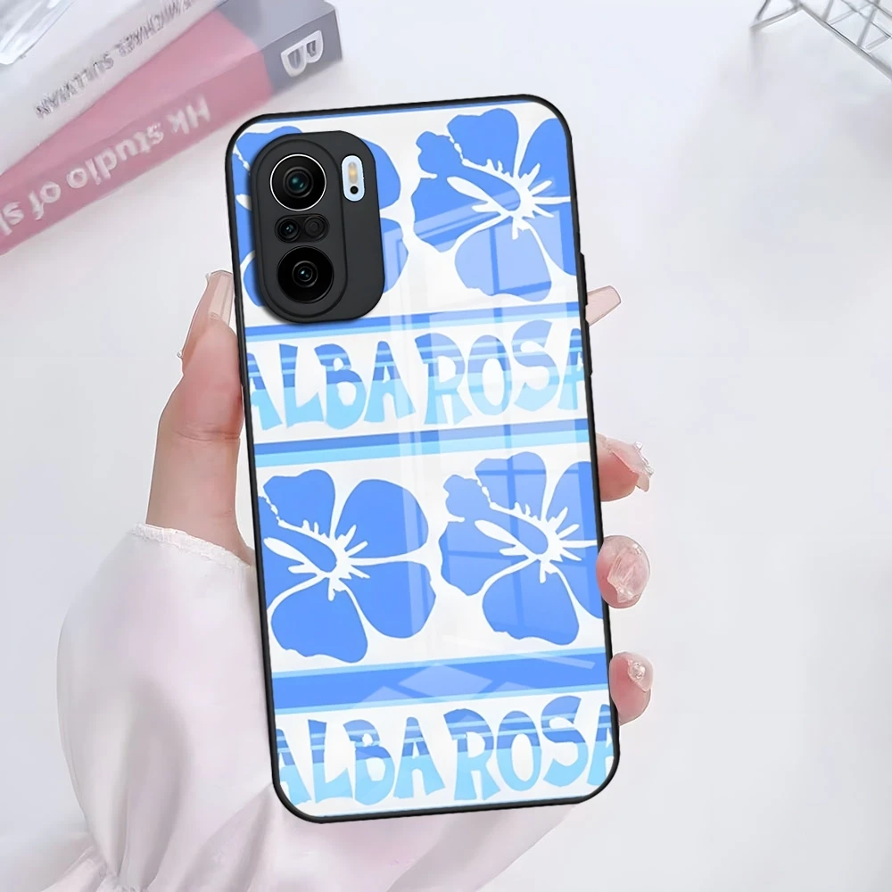 Fashion A-ALBA R-ROSA Phone Case For Xiaomi 14 Lite 12 Pro 11t 13 POCO M6 M5 X6 X5 X3 NFC F5 F6 Tempered Glass Cover