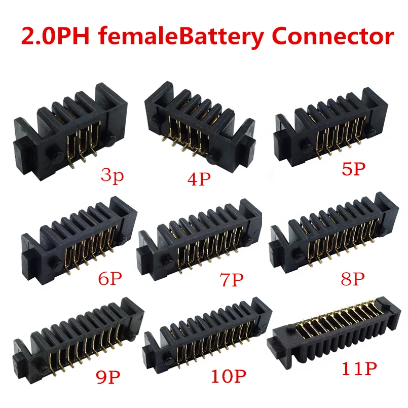 7 8 9 10 11Pin Inner Battery Connector Holder Clip Contact replacement for Notebook common use high Quality 3 4 5 6P Female Plug