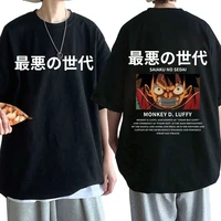 japanese anime one piece roronoa luffy t shirt men harajuku manga graphic tee shirt unisex summer t shirts oversized streetwear