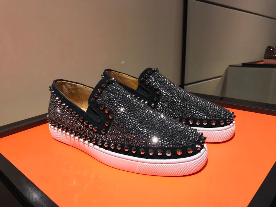 

Men's Luxury Brand Shoes Designer Casual Sneakers Urban Platform Party Gifts Leather Red Sole Shoes Men's Loafers