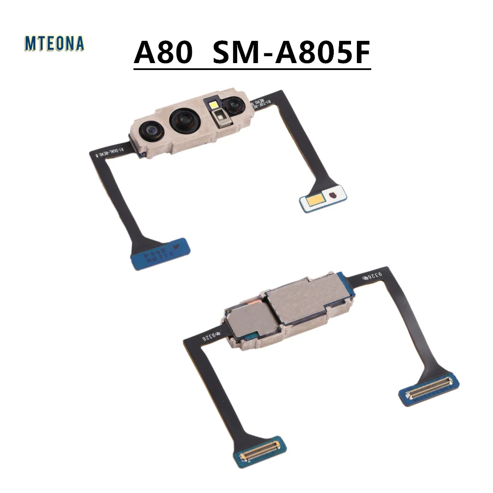 

Оригинальная новая задняя большая Основная камера для Samsung Galaxy A80 SM-A805F A805, фронтальная камера, гибкий кабель, запасные части