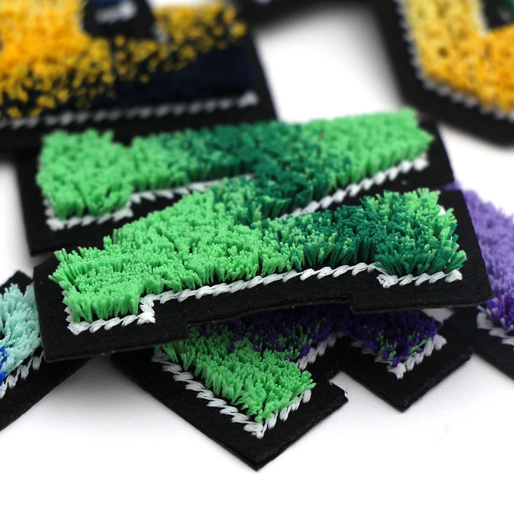 1 шт. патчи с вышивкой и надписью термоклейкие для одежды сумок мягкая пряжа