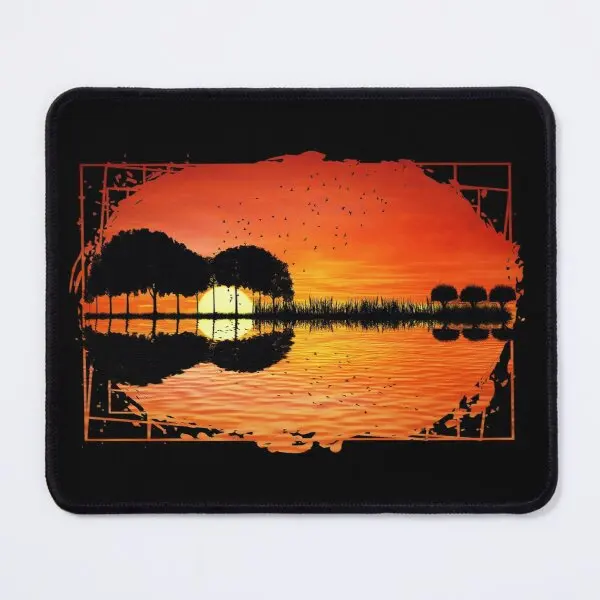 

Коврик для мыши с изображением островка гитары закат коврик для мыши для настольного ПК мужской коврик для клавиатуры компьютерная печать ...