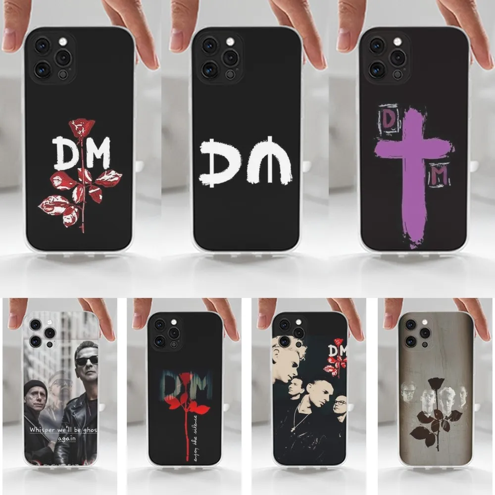 D-Depeche Mode Rock-S Band Case For iPhone 16 15 14 13 12 11 Plus Pro Max XR XS X 7 8 SE Mini Transparent Silicone