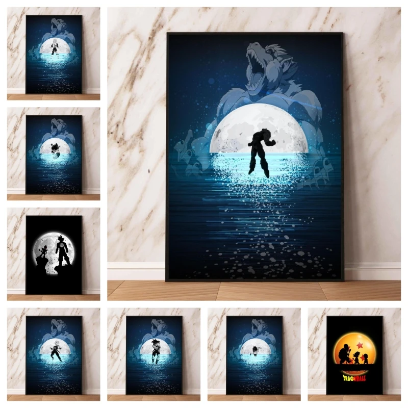 

Canvas Artwork Painting Wall Stickers Living Room Poster Home Children Gifts Cartoon Character Picture Decoration Paintings
