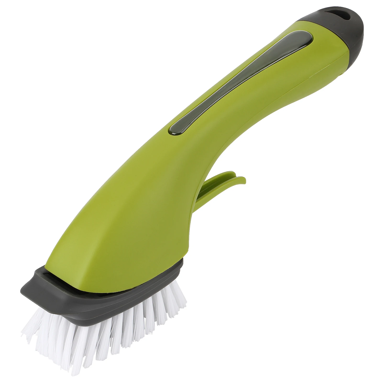 Щетка для чистки с длинной ручкой дозатором мыла кухонной раковины и посуды