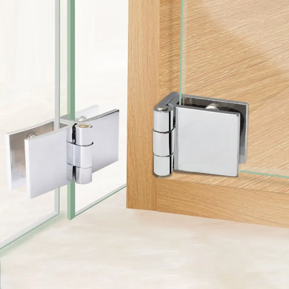 Двусторонний зажим 90 180 градусов простой в установке стеклянный Цинковый