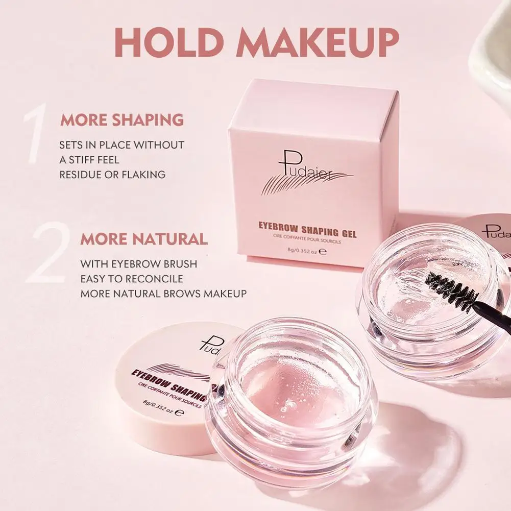 

1pcs Waterproof 3D Eyebrow Styling Cream Quick-drying Brow Pomade Sculpt Eyebrow Soap Makeup Setting Gel Wax Natural Wild M1B3