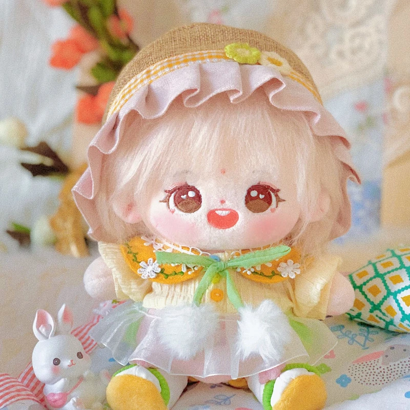 

Handmade 5pc/set Flower Seedling Suit No Attribute Doll Clothes 15/20cm Dress Hat Bread Pants Plush Dolls Outfit Toys Cos Suit