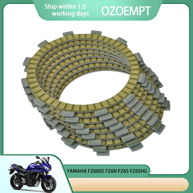 

OZOEMPT Fibrous Clutch plate Apply to YAMAHA FZ600S FZ6N FZ6S FZ6SHG