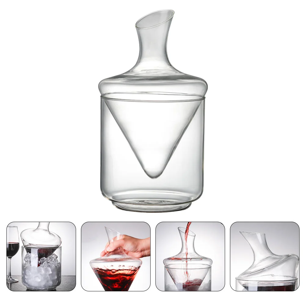 

Decanteraerator Red Whiskey Pitcherdispenser Bucket Breather Bottle Chillerclear Glasses Container Champagne Classics Bar Fast