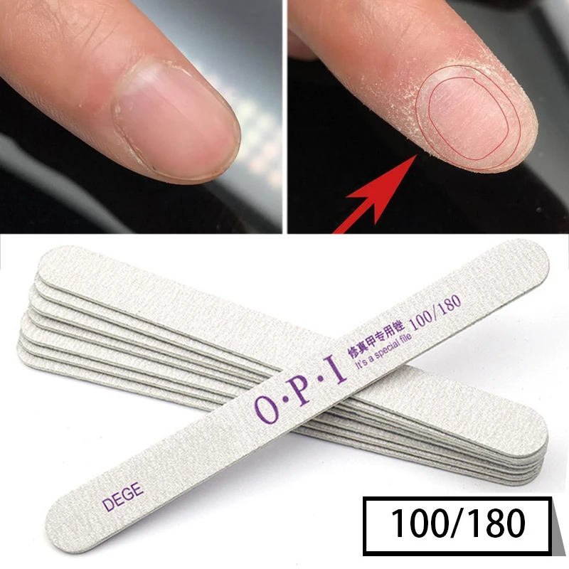 

1/10 шт., двусторонняя пилка для ногтей, 100/180, 180/240 дюйма