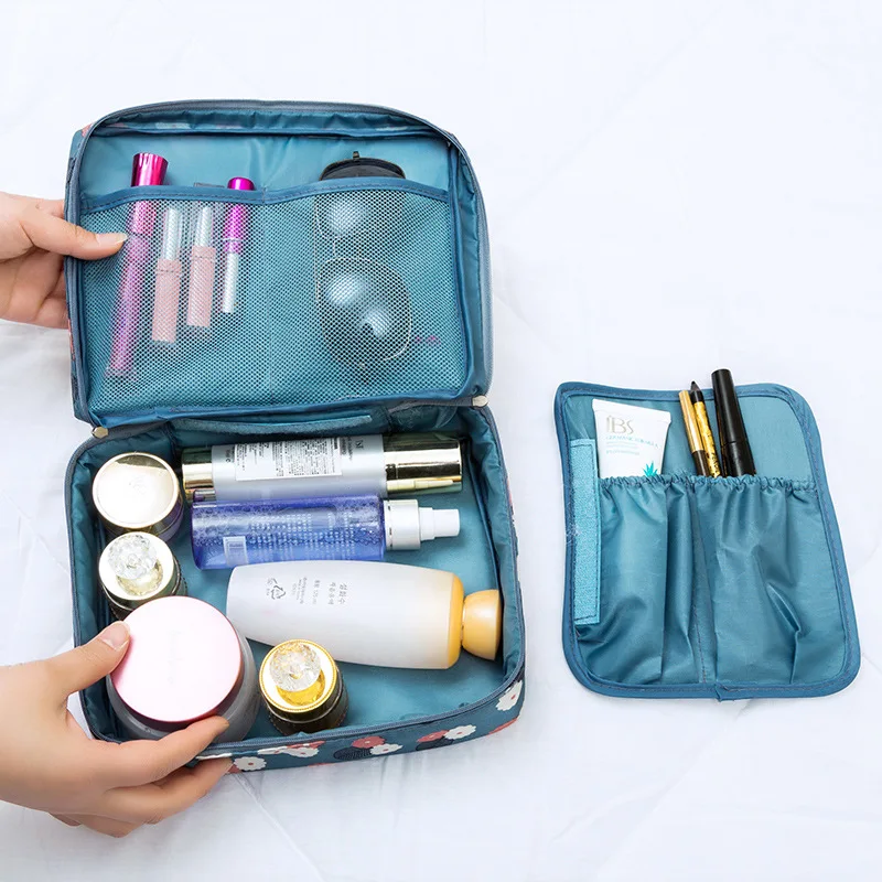 Multifunctional Business Travel Large Capacity Makeup Bag Toiletries Organizer Waterproof Women's Storage Makeup Box