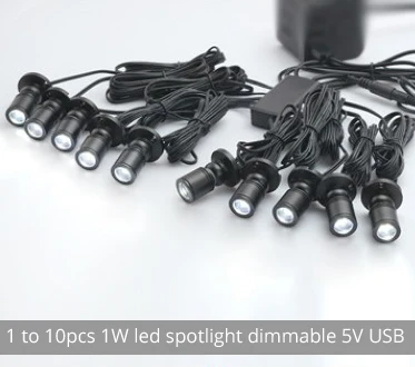 

Светодиодный точечный светильник LEDSONLINE, белый, USB, 1Вт