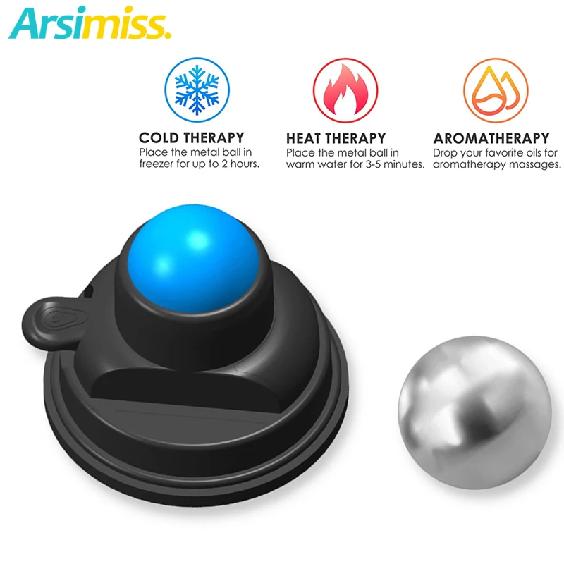 

Hand Held Massage Ball Deep Tissue Roller Suction Cup Self Back Massager Mountable Muscle Massage Ball for Pain Relief Massager