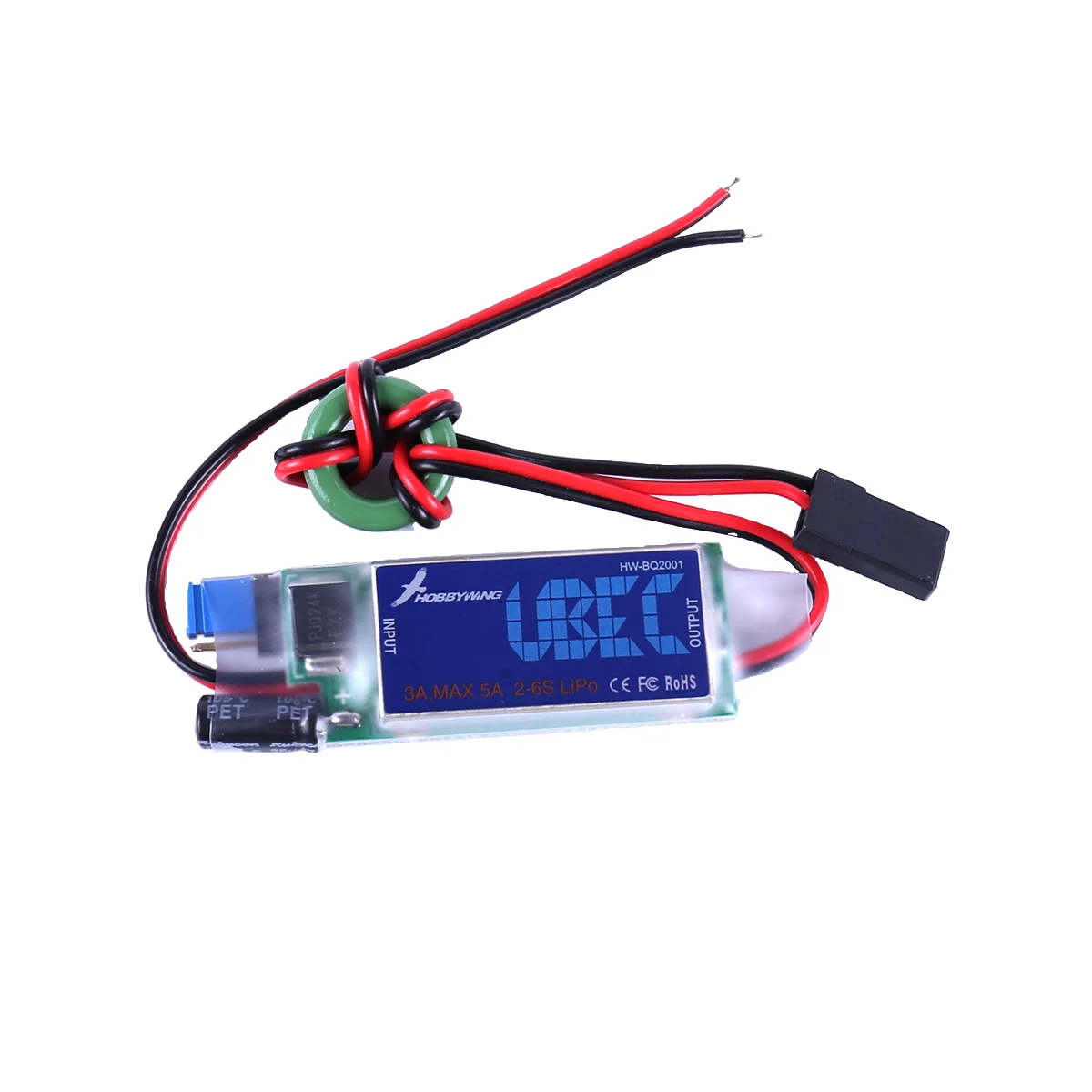 Оригинальный HOBBYWING 5 В/6 В RC UBEC 3A Max 5A Самый низкий RF шум BEC Полная защита от помех