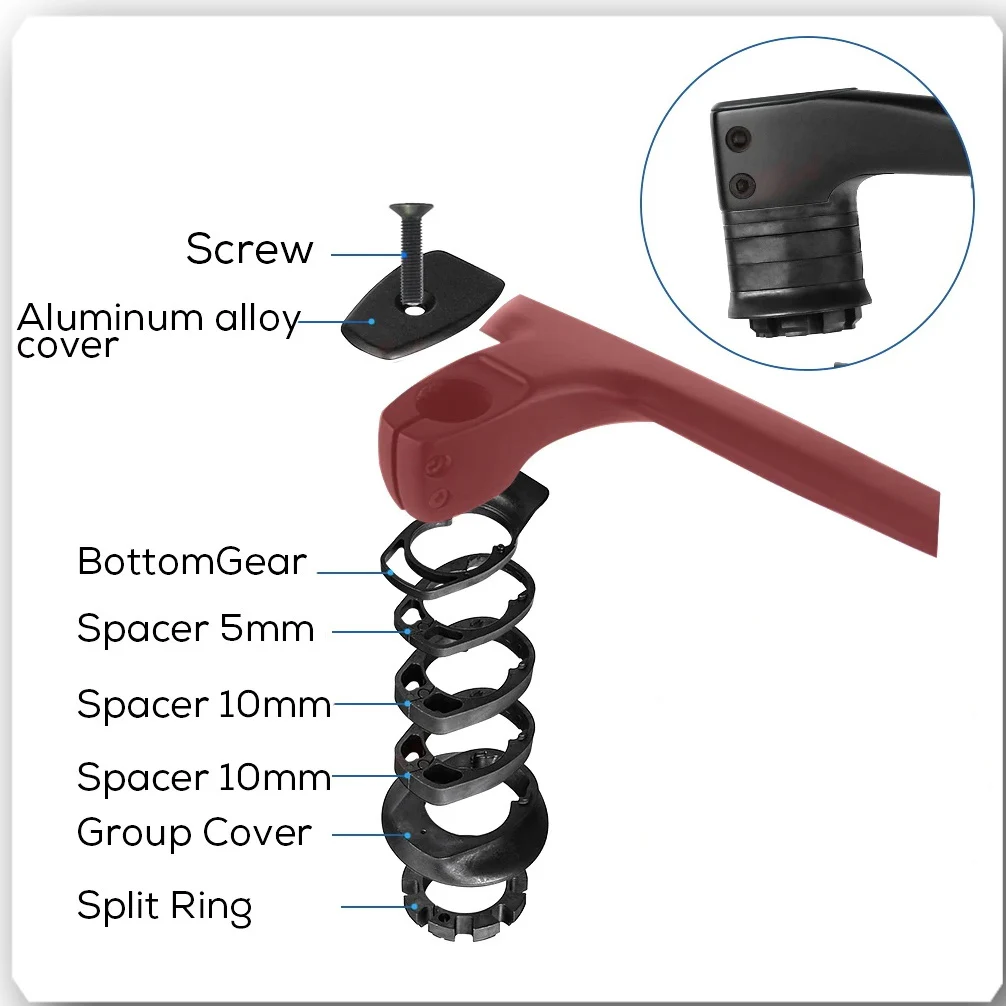 Шток шоссейного велосипеда интегрированный руль пластиковая шайба для 28 6 мм