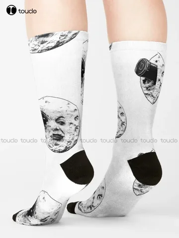 A Trip To The Moon (Le Voyage Dans La Lune) - Носки для лица, футбольные носки, подарок на Рождество, Новый год, индивидуальный подарок, уличная одежда, забавная