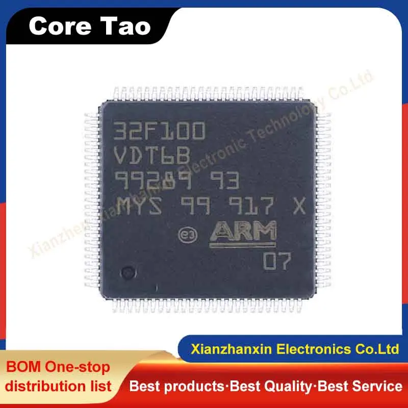 1 шт./партия STM32F100VDT6B STM32F100 LQFP100 новый оригинальный микроконтроллер