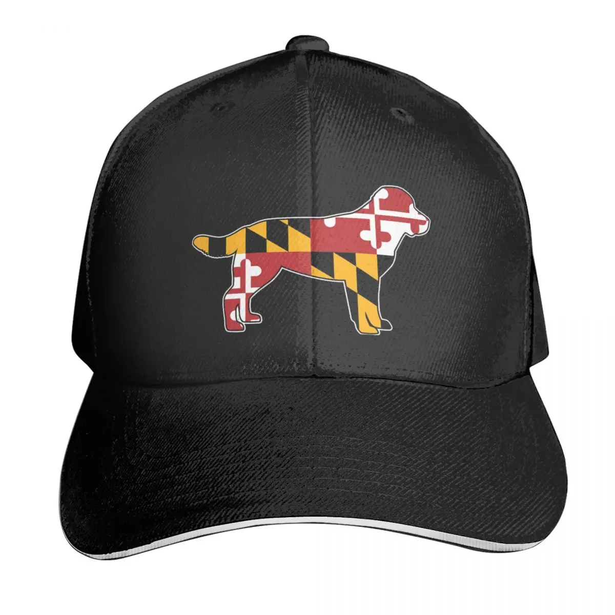 

Maryland Flag Labrador Retriever Dog Casquette, Polyester Cap Modern Practical Curved Brim