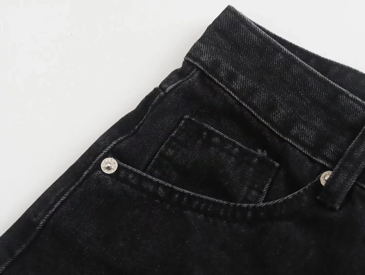 Withered England Style High Street Retro Washed High Waist Loose Mom Bermuda Casual Denim Shorts Women Wholesales
