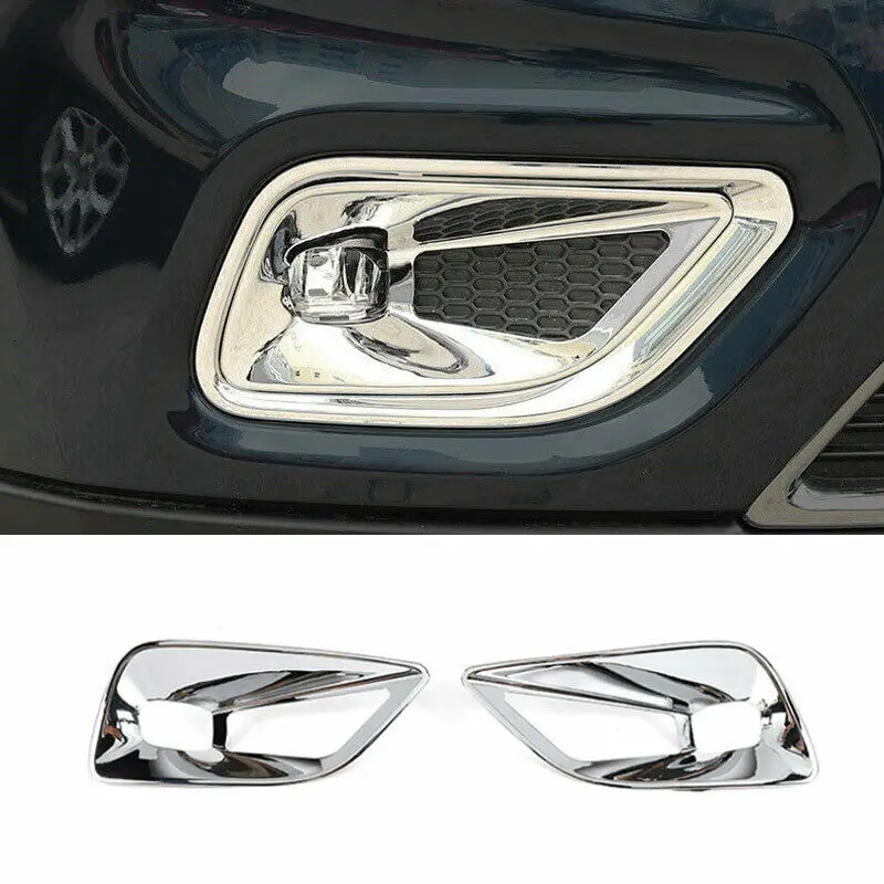 

Fit For Jeep Cherokee 2019-2020 ABS Chrome Front Fog Light Lamp Cover Trim 2PCS