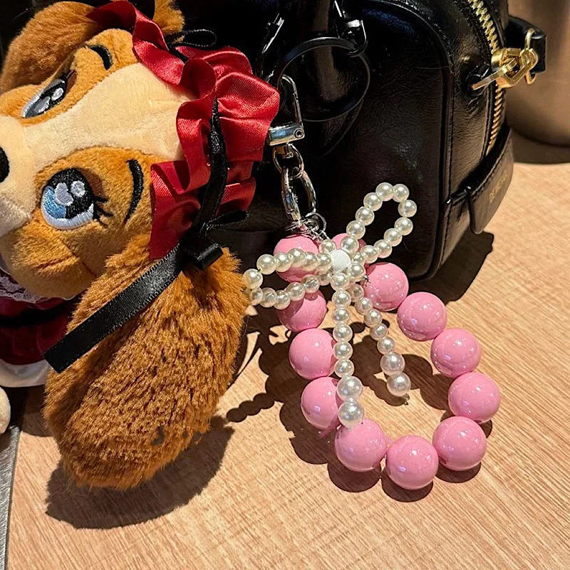 Браслет В Стиле Instagram С Жемчужным Букетом Розовая Нить Кулон Ручной Работы