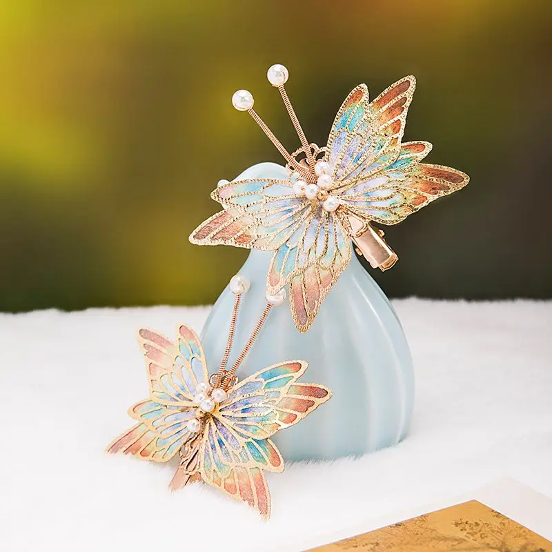 

Vintage Hairpin Hanfu Hair Accessories for Women Butterfly Hair Grips Barrette